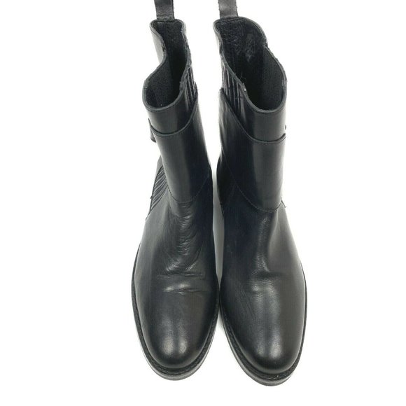 Stelle Monelle Chelsea Buckled Black Leather Ankle Boot Size 39 eu 9 us main image 7
